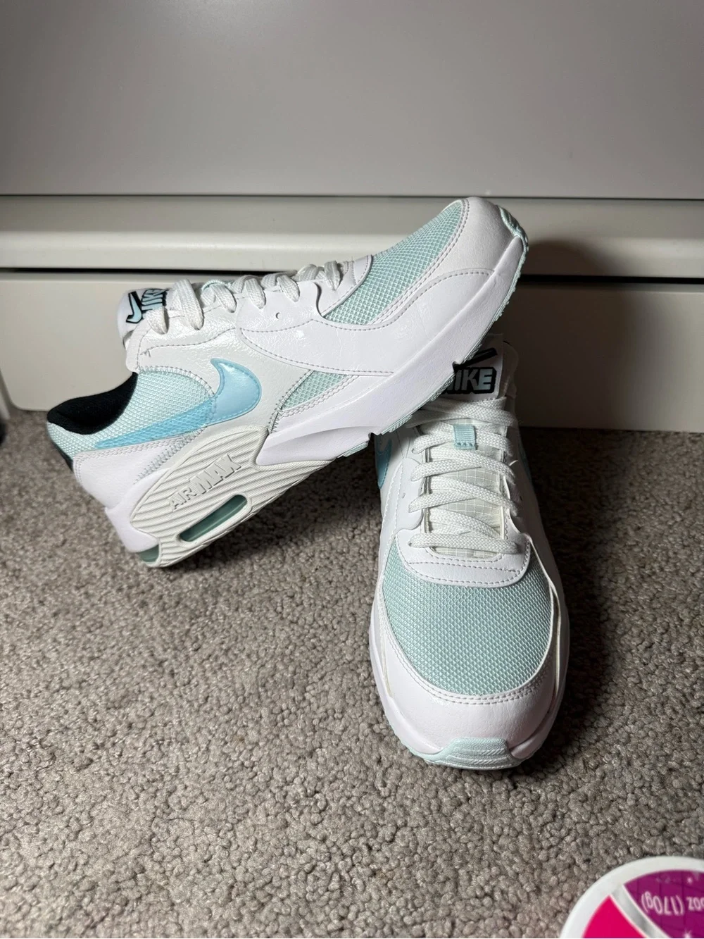 Nike Women’s Air Max Sneaker in White and Mint